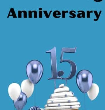 15 Year Blog Anniversary